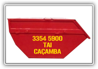Caçamba -Capacidade para  5 m3 de residuos solidos